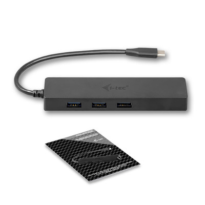 i-tec Advance C31GL3SLIM hub & concentrateur USB 3.2 Gen 1 (3.1 Gen 1) Type-C 5000 Mbit/s Noir