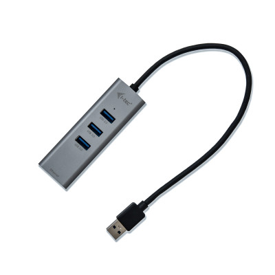 i-tec Metal U3METALG3HUB interface hub USB 3.2 Gen 1 (3.1 Gen 1) Type-A 5000 Mbit/s Grey